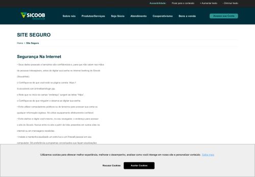 
                            5. Site Seguro - Sicoob Oestecredi - Sicoob SC/RS
