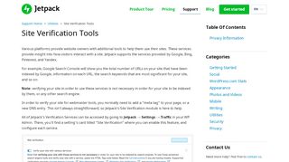 
                            13. Site Verification Tools - Jetpack