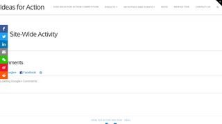 
                            12. Site-Wide Activity Ideas for Action