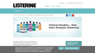 
                            12. Site-Wise Analysis | LISTERINE® Professional