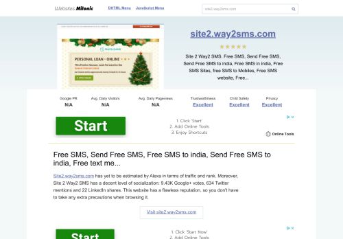 
                            6. Site2.way2sms.com website. Free SMS, Send Free SMS, Free SMS to ...