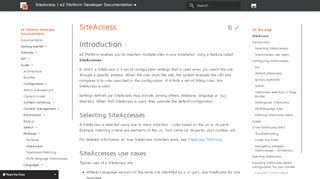 
                            4. SiteAccess - eZ Platform Developer Documentation