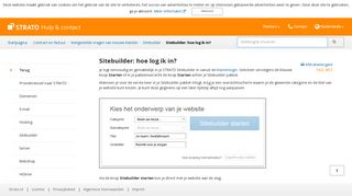 
                            5. Sitebuilder: hoe log ik in? - Strato.nl