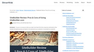 
                            9. SiteBuilder Review: 5 Pros & 5 Cons of Using SiteBuilder.com