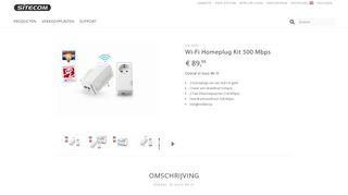 
                            2. Sitecom — LN-555 — Wi-Fi Homeplug Kit 500 Mbps