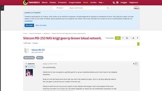 
                            9. Sitecom MD-253 NAS krijgt geen ip binnen lokaal netwerk ...