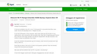 
                            12. Sitecom Wi-Fi Range Extender N300 & Experia Box V9 - KPN Forum