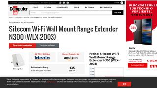 
                            8. Sitecom Wi-Fi Wall Mount Range Extender N300 (WLX-2003 ...