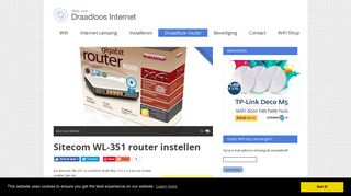 
                            9. Sitecom WL-351 router instellen - Alles over draadloos internet