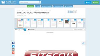
                            12. SITECOM WLR-3100 USER MANUAL Pdf Download. - ManualsLib