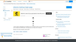 
                            5. sitecore making a login page - Stack Overflow