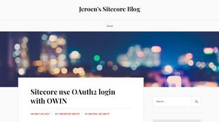 
                            13. Sitecore use OAuth2 login with OWIN – Jeroen's Sitecore Blog
