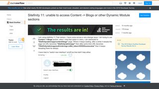 
                            9. Sitefinity 11: unable to access Content -> Blogs or other Dynamic ...