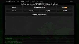 
                            4. Sitefinity is a modern ASP.NET Web CMS , shell uploadin - CXSecurity ...