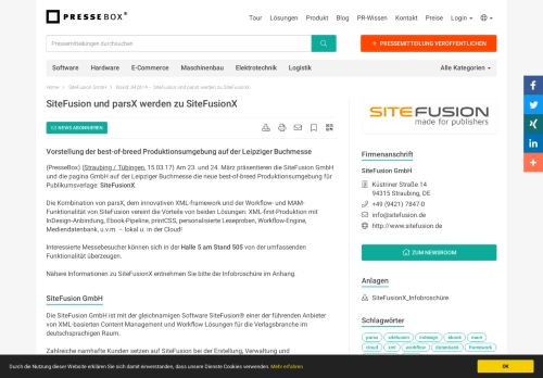 
                            12. SiteFusion und parsX werden zu SiteFusionX - SiteFusion GmbH ...