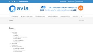 
                            3. Sitemap - Avia Dental Plan