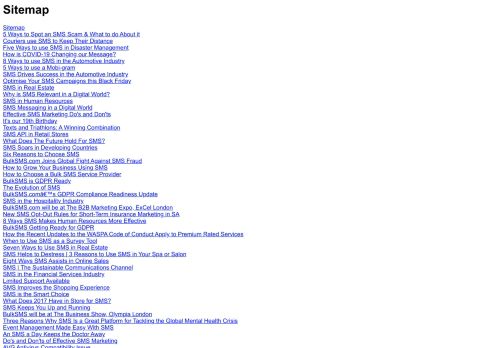 
                            6. Sitemap | BulkSMS.com
