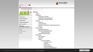 
                            8. Sitemap: MNS+ - das modulare Netz für Schulen: Bildungsserver ...