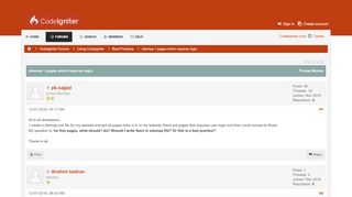 
                            5. sitemap + pages which requires login - CodeIgniter Forums