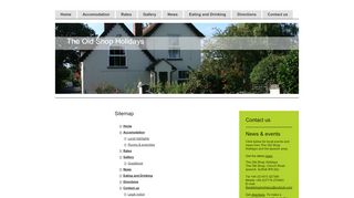 
                            8. Sitemap - The Old Shop Holidays