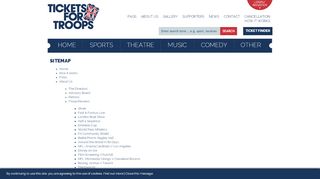 
                            12. Sitemap | Tickets for Troops