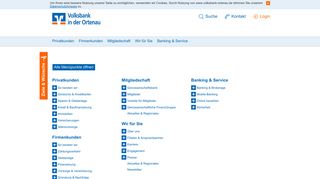 
                            6. Sitemap - Volksbank in der Ortenau eG