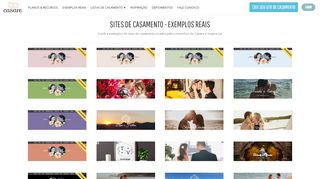 
                            6. Sites de Casamento - Exemplos Reais - Casare