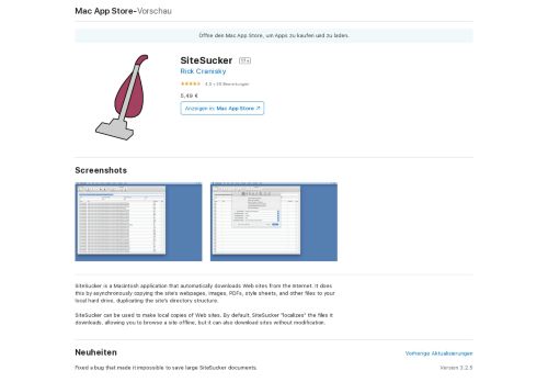 
                            7. SiteSucker im Mac App Store - iTunes - Apple