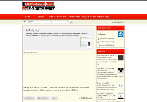 
                            12. Sito betrally login | Nuovosito Web Directory