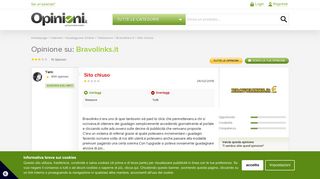 
                            5. Sito chiuso - Opinioni Bravolinks.it | Opinioni.it