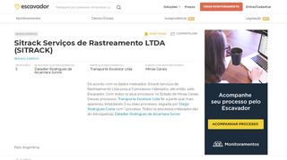 
                            8. Sitrack Serviços de Rastreamento LTDA | Escavador