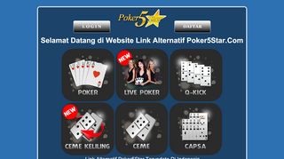 
                            4. Situs Link Alternatif Poker5Star Dan Poker5tar