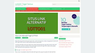 
                            5. Situs Link Alternatif Togel LOTTO01 | Lotto01 Togel Tertua