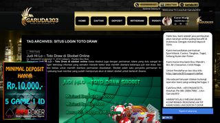 
                            3. situs login toto draw - Garuda303.support