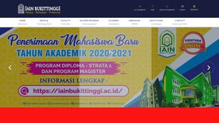 
                            4. Situs Resmi Institut Agama Islam Negeri (IAIN) Bukittinggi | Religius ...