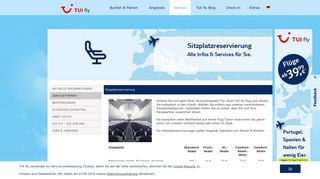 
                            6. Sitzplatzreservierung - alle Informationen im Überblick | TUI fly