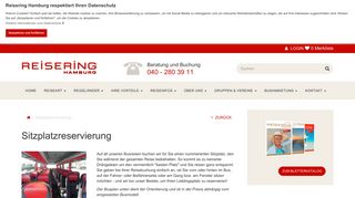 
                            4. Sitzplatzreservierung | Reisering Hamburg