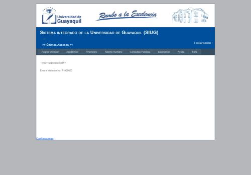 
                            5. SIUG - Universidad de Guayaquil