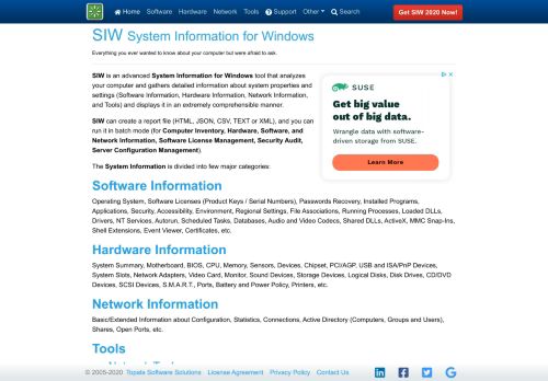 
                            13. SIW | System Information for Windows by Gabriel Topala