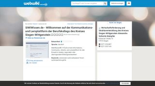 
                            7. Siwiwissen.de - Erfahrungen und Bewertungen - Webwiki