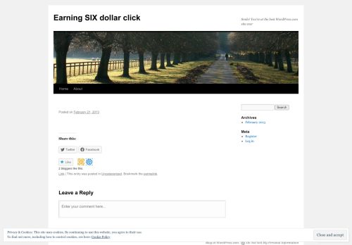 
                            9. six dollars per click sig in up | Earning SIX dollar click