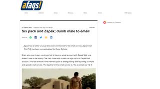 
                            12. Six pack and Zapak; dumb male to email - Afaqs