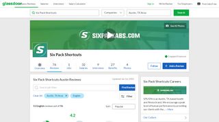 
                            8. Six Pack Shortcuts Reviews in Austin, TX | Glassdoor