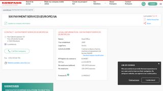 
                            11. Six Payment Services (europe) Sa, Rue Gabriel Lippmann 10 P ...