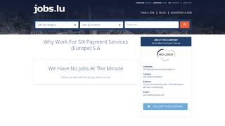 
                            9. SIX Payment Services - Jobs.lu