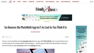 
                            12. Six Reasons the PhotoMath App Isn't As Cool As You Think It Is ...