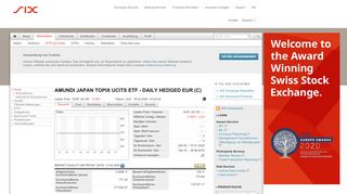 
                            10. SIX Swiss Exchange - AMUNDI JAPAN TOPIX UCITS ETF - DAILY ...