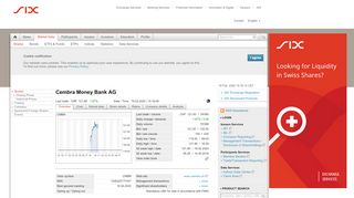 
                            10. SIX Swiss Exchange - Cembra Money Bank AG