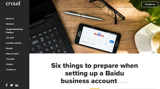 
                            13. Six things to prepare when setting up a Baidu business account - Croud