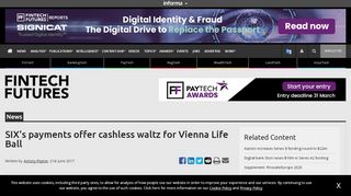 
                            11. SIX's payments offer cashless waltz for Vienna Life Ball – FinTech ...